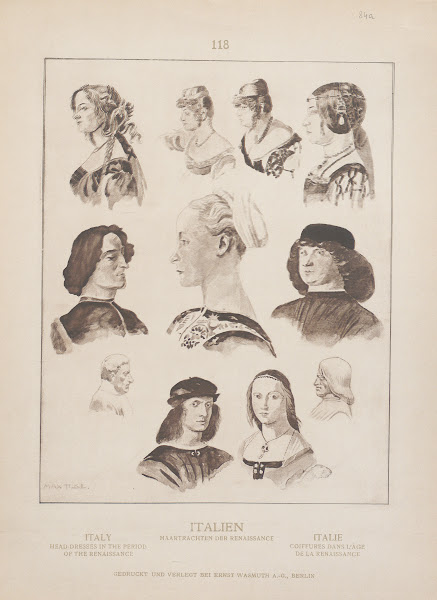 Italy Head dresses in the period of the Renaissance 1905