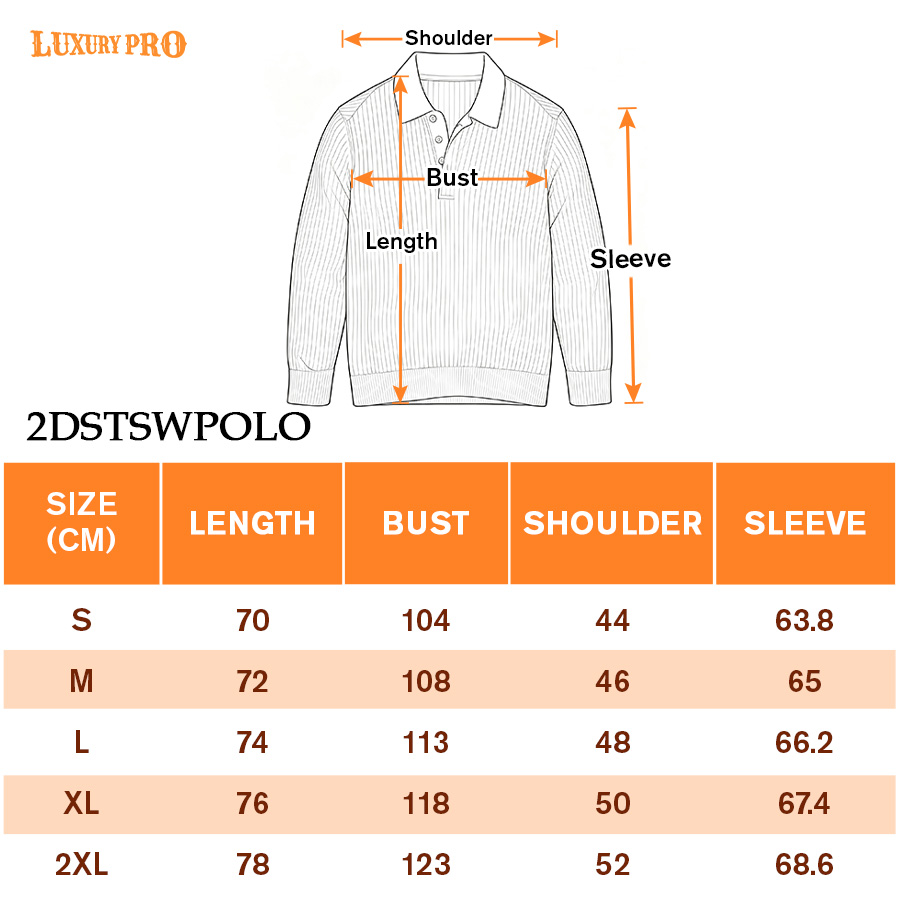 2D‑Vertical‑striped Business Polo Shirt