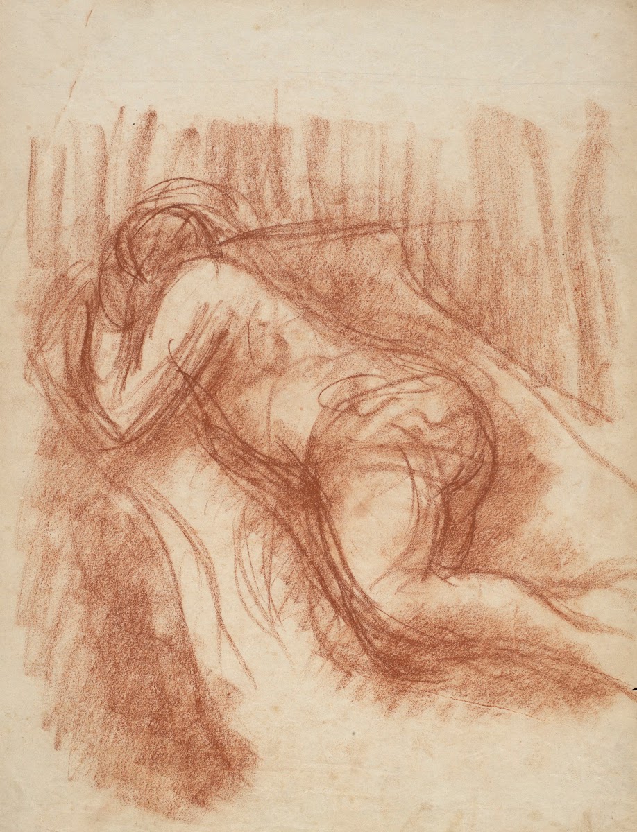 Nude woman lying 1911   1912