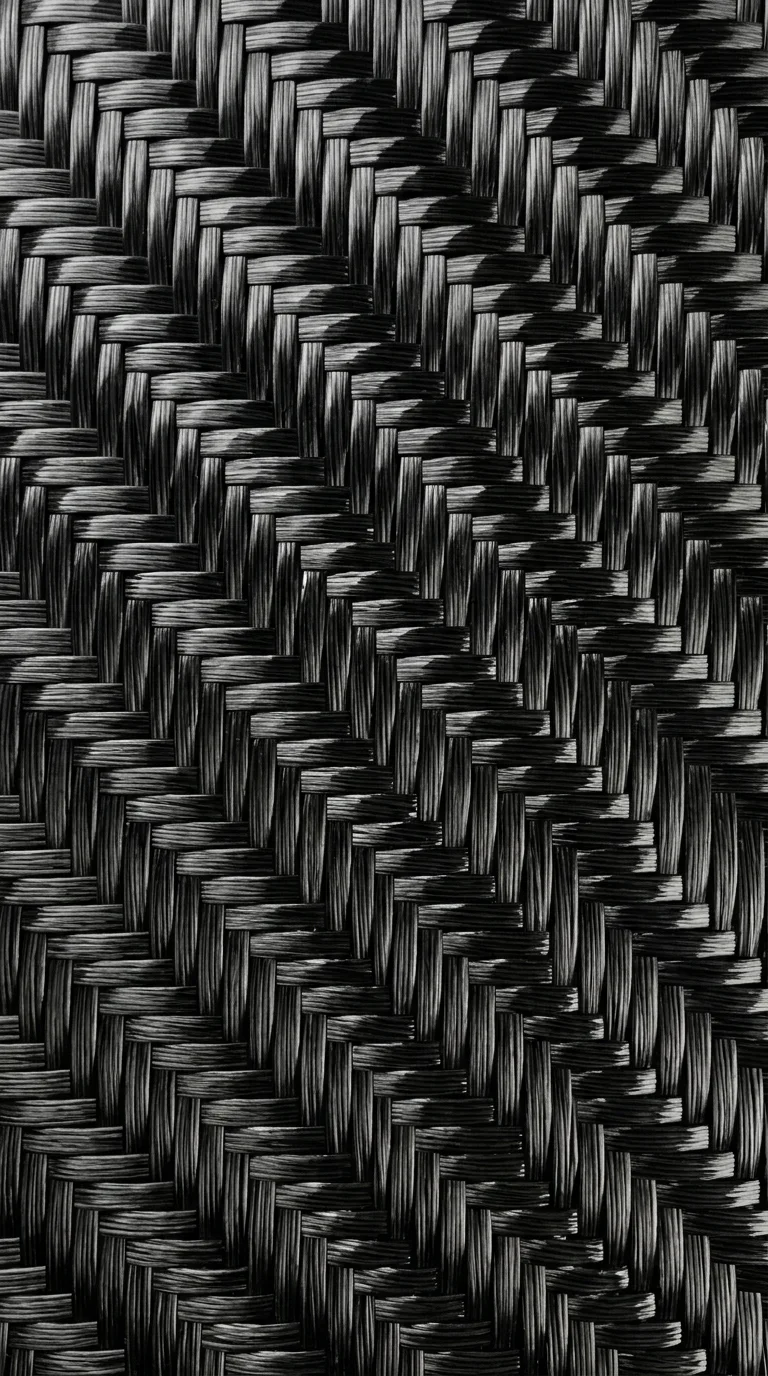 Ultra-Realistic Carbon Fiber Weave with Glossy Finish - Free 8K and 4K mobile Wallpaper Background