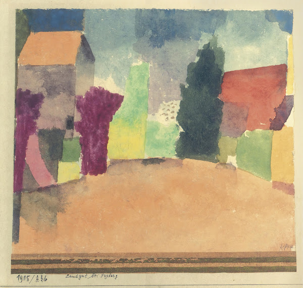 Landgut Bei Fryburg Country House Near Fribourg 1915