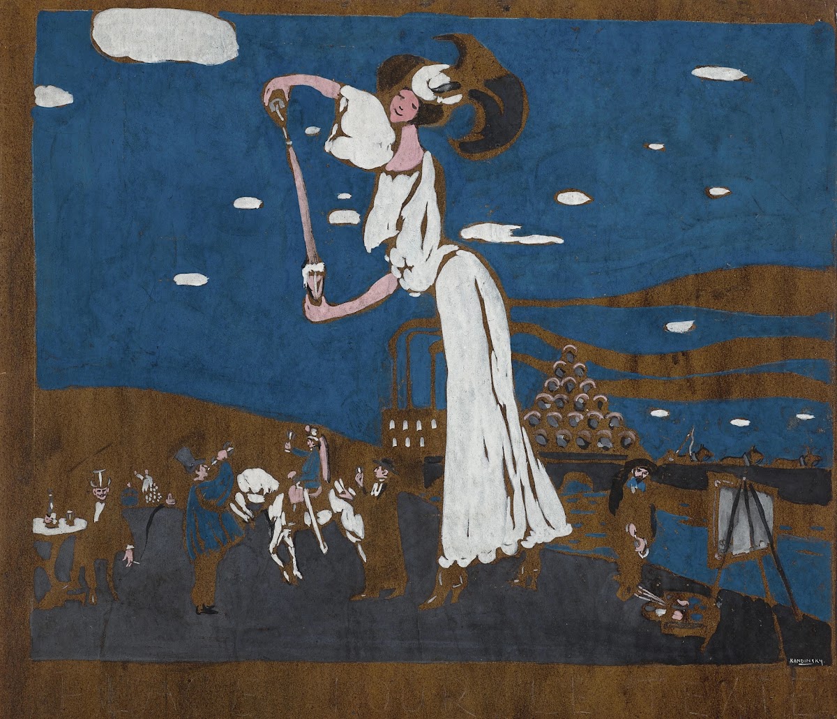 Sketch for a Poster for a French Brewery circa 1906