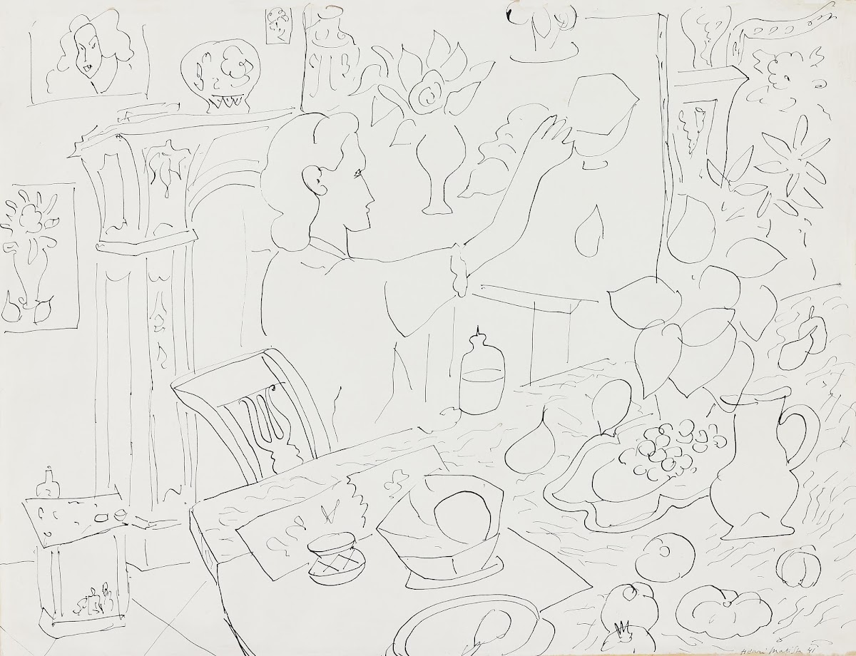 Femme Dans LintéRieur À La Nature Morte Au Magnolia 1941