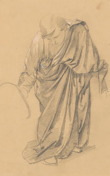 Study of the figure of St John to the painting Entombment 1850