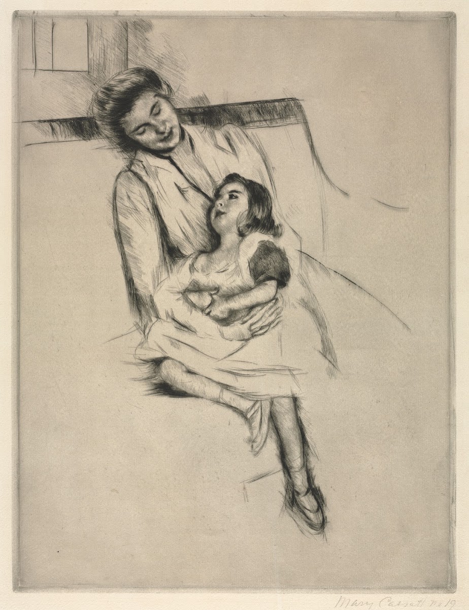Reine and Margot Seated on a Sofa c 1902
