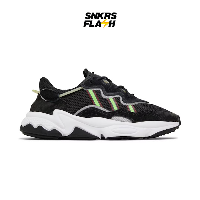ADIDAS OZWEEGO BLACK SOLAR GREEN