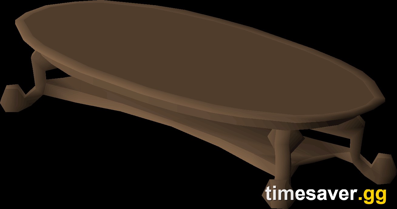 Mahogany table, the fastest Construction training item in OSRS