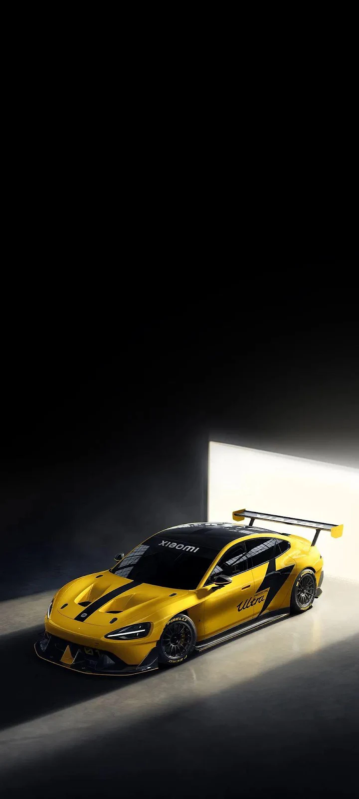 Xiaomi SU7 Ultra Race Car - Automotive Studio Photography iPhone Wallpaper (922x2048)