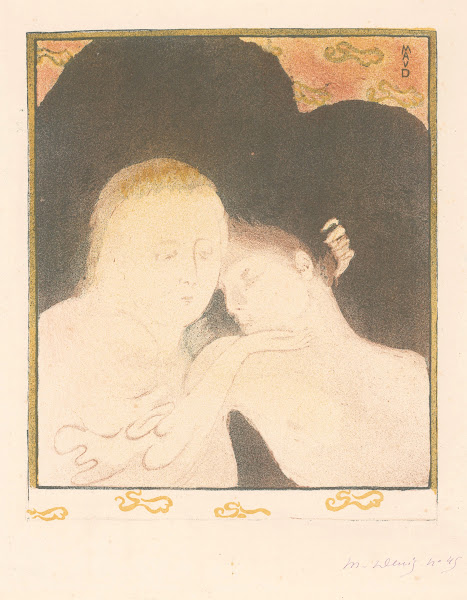 Vrouw koestert jongeman 1893