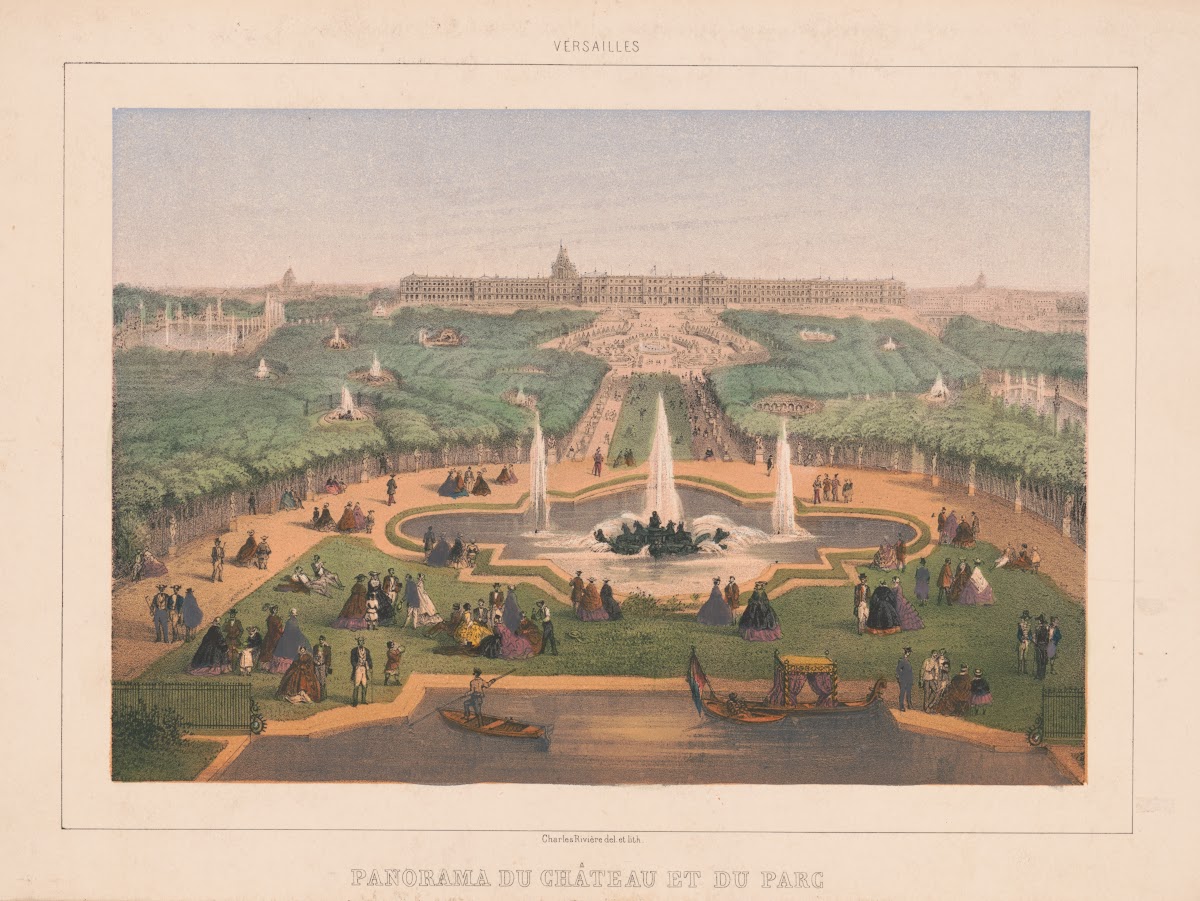 Versailles Panorama du Château et du parc 1870 1879