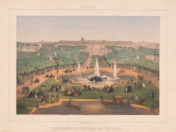 Versailles Panorama du Château et du parc 1870 1879