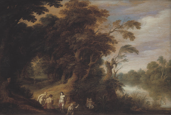 Wooded Landscape with Bathing Nymps 1633  1636