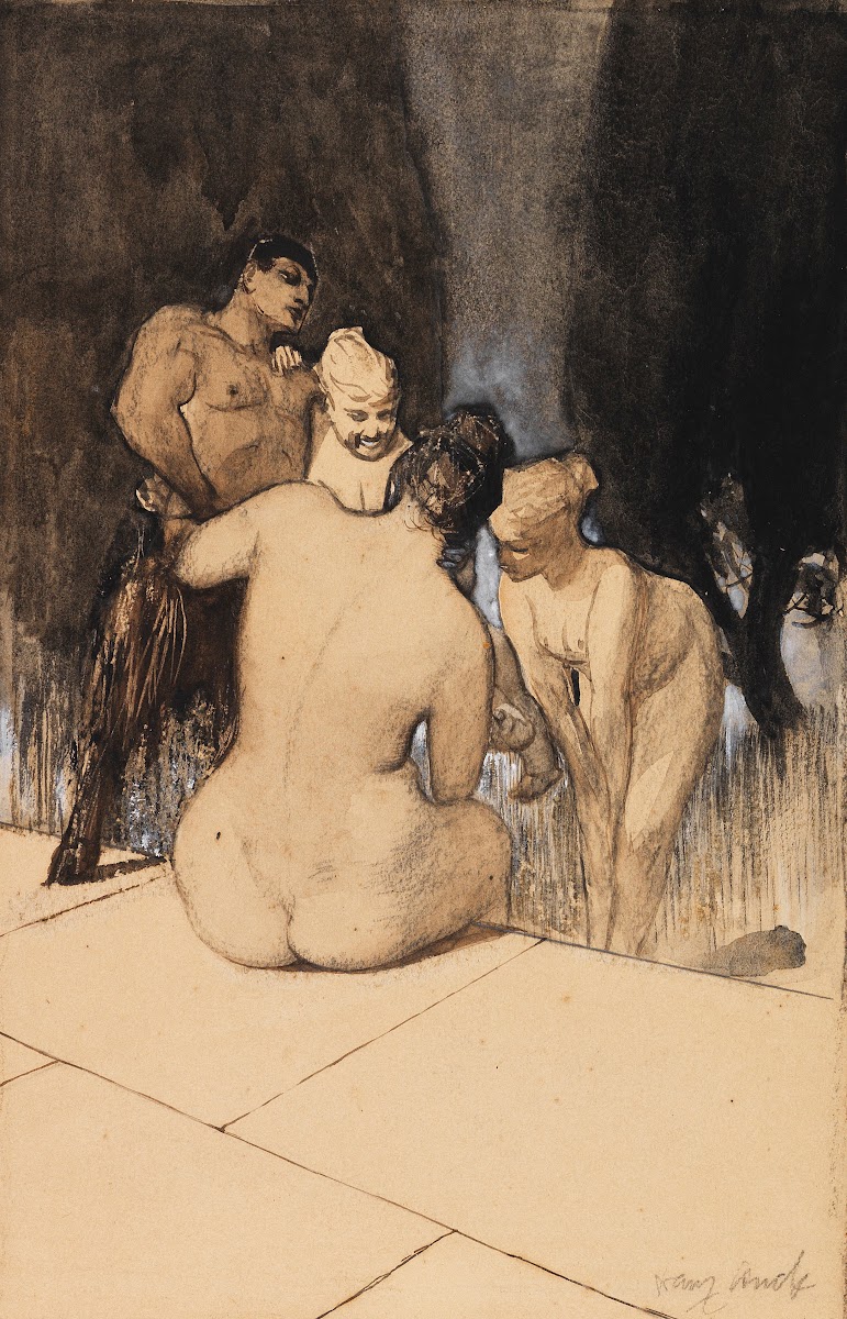 Satyr mit Nymphen und Kind Ca 1889