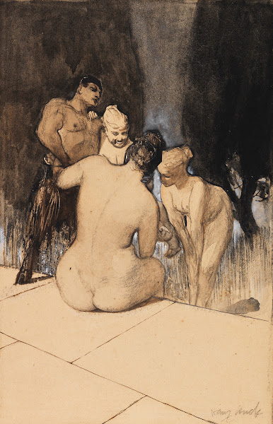 Satyr mit Nymphen und Kind Ca 1889