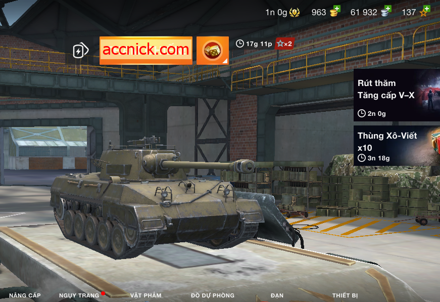 AC Forget, 2600gold, Acc WoT Blitz giá rẻ cực ngon cho anh e...