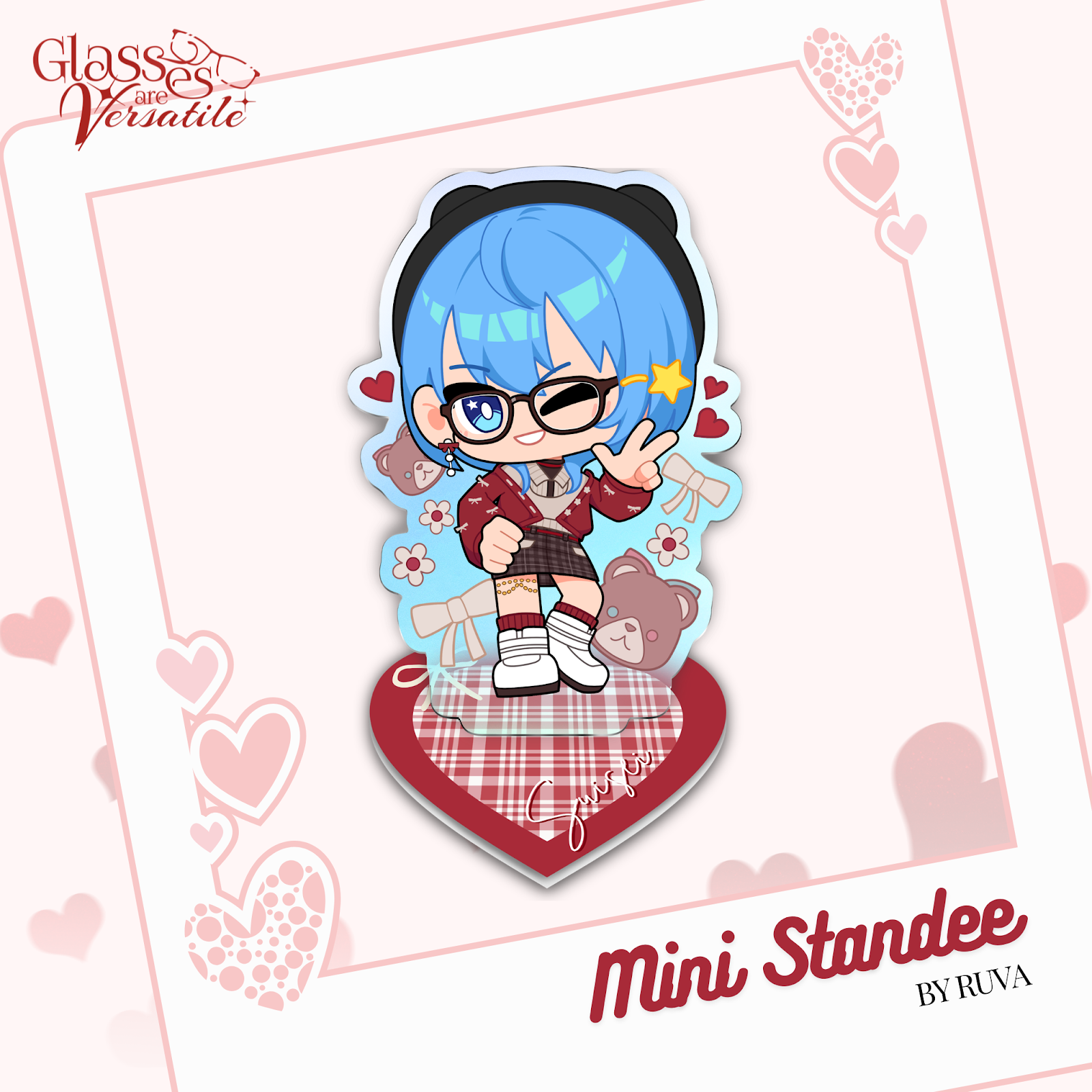 Hoshimachi Suisei Iridescent Mini Standee by Ruva