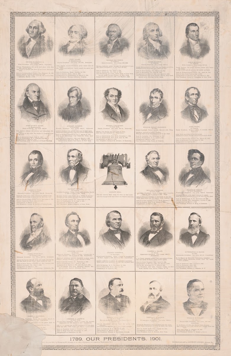 Our presidents 1789 1901 1901
