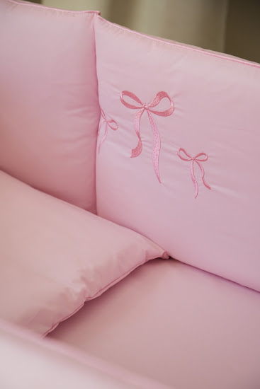 Bedding set for a baby crib 6 el Twins Belle pink