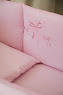 Bedding set for a baby crib 6 el Twins Belle pink