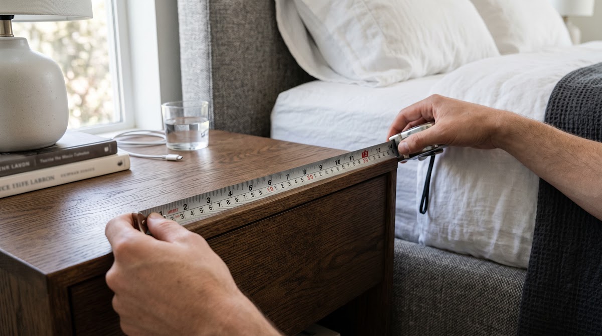Best Bedside Caddies for Small Bedrooms (2026) - BUYING GUIDE — MEASUREMENT
