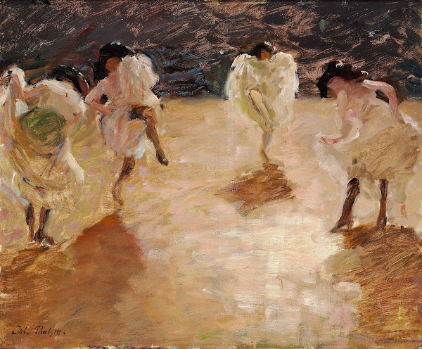 Young women dancing the cancan Paris