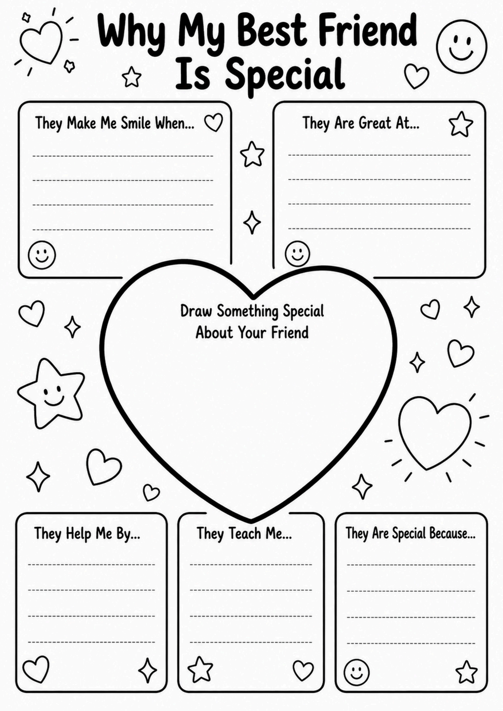 Why My Best Friend Is Special Worksheet