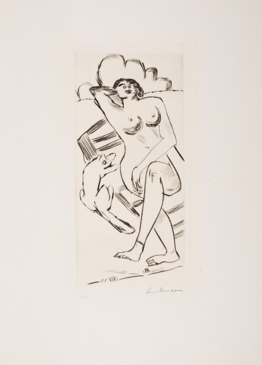 Nude and Cat on the Beach 1928
