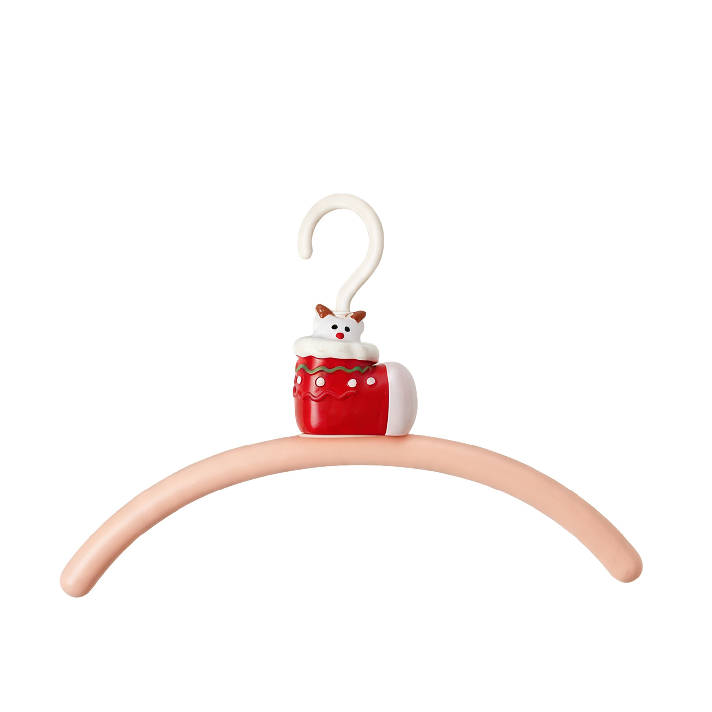 Plastic hanger with Christmas design