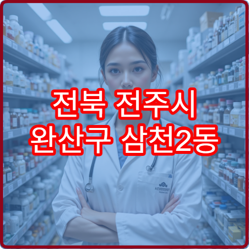 전북 전주시 완산구 삼천2동 일요일 휴일 당번 약국 위치 안내