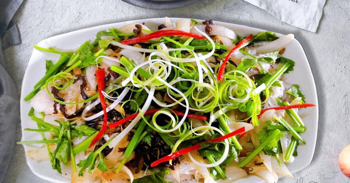 Cá điêu hồng chưng tương