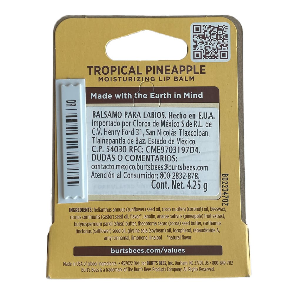 Bálsamo labial Burt’s Bees™ Tropical Pineapple