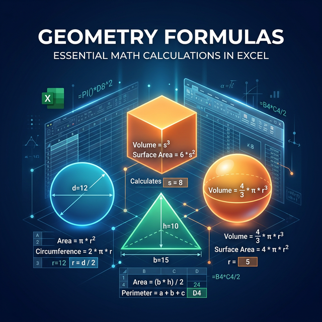 Tính Toán Hình Học Trong Excel
