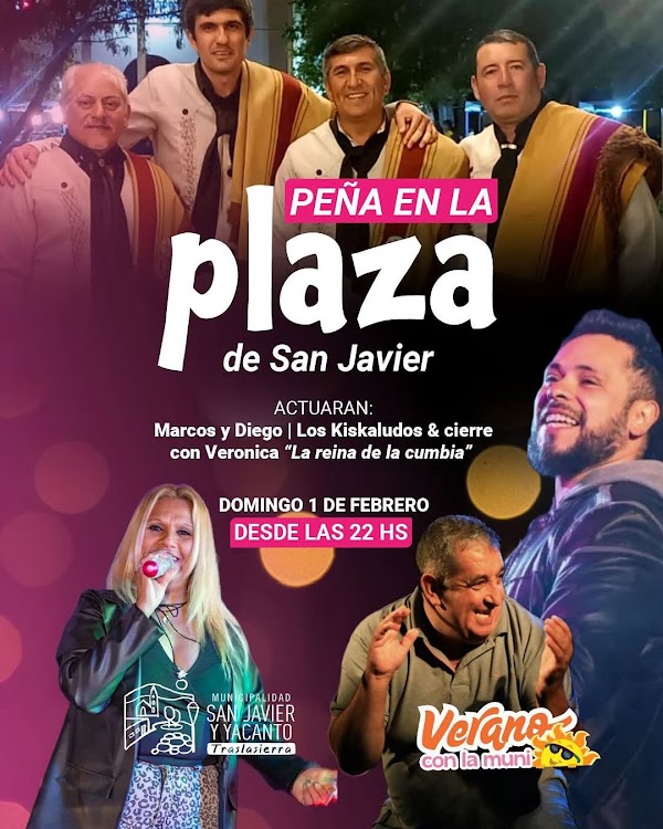 Peña en la plaza