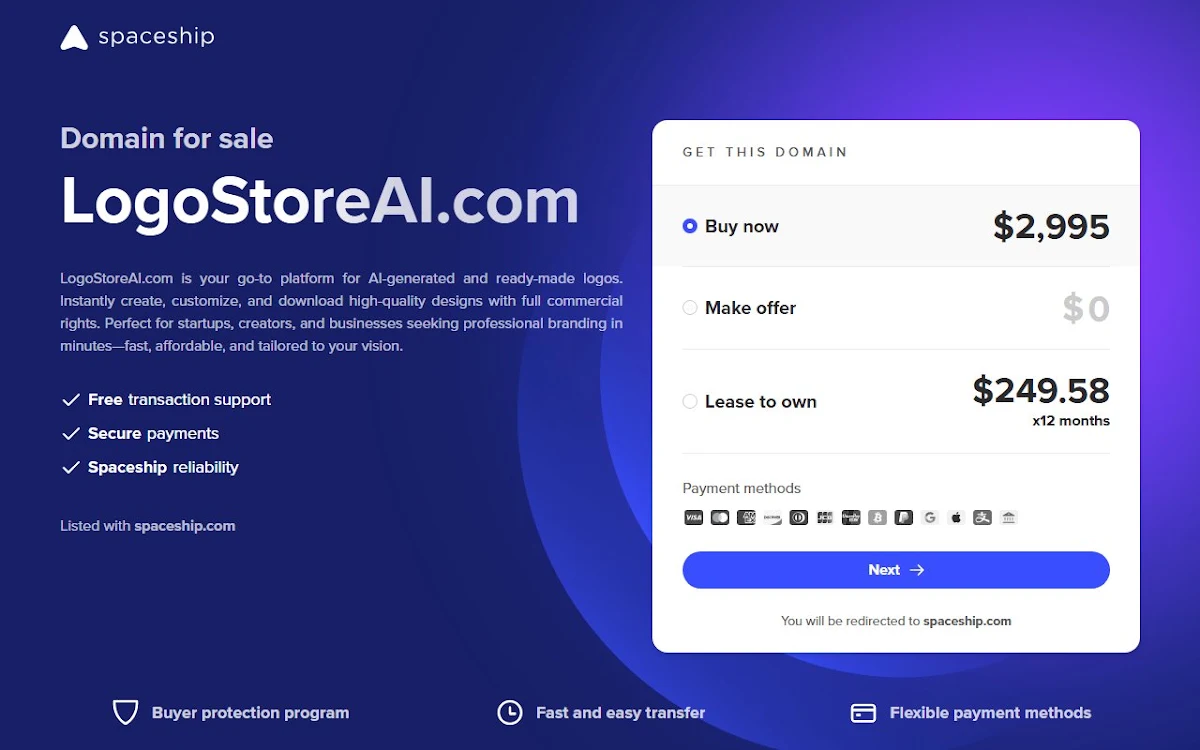 Captura de LogoStoreAI
