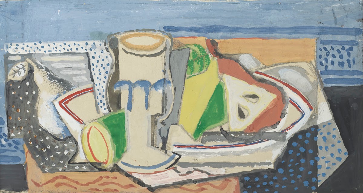 Nature morte au verre et à la poire 1920