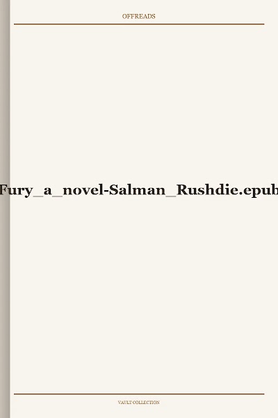 Fury a novel