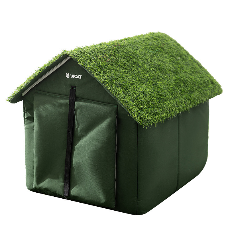 Outdoor pet house with double protection
