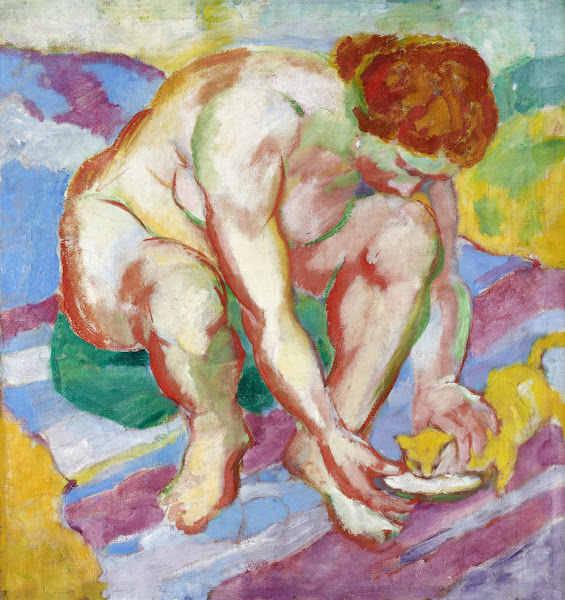 Nude with a cat 1910