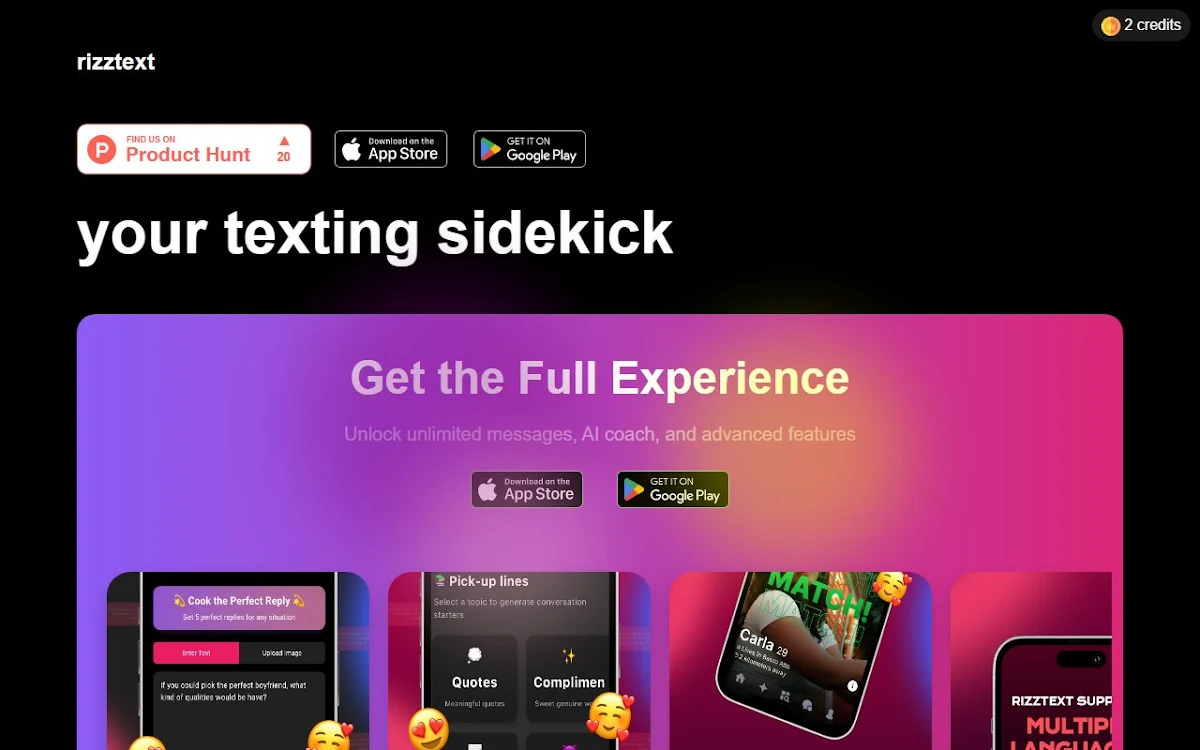 Captura de RizzText.com