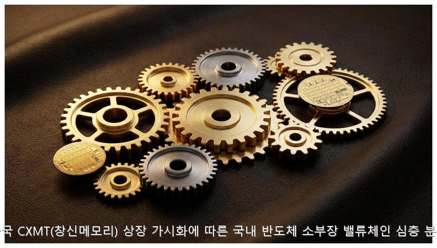 중국 CXMT(창신메모리) 상장 가시화에 따른 국내 반도체 소부장 밸류체인 심층 분석 핵심 안내 및 분석 인포그래픽 (3)