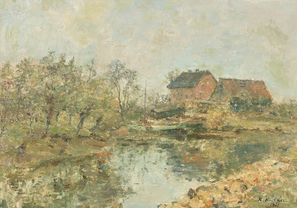 Bauerngehöft mit Teich 1933