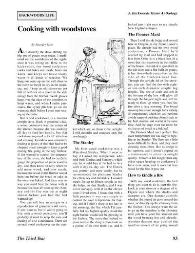 Cooking With Woodstoves