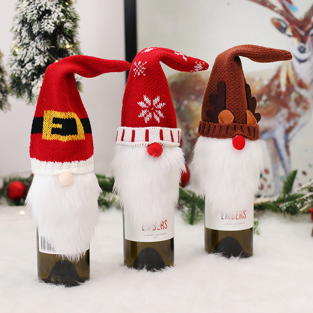 Weihnachts-Wichtel Flaschenüberzug, Polyester