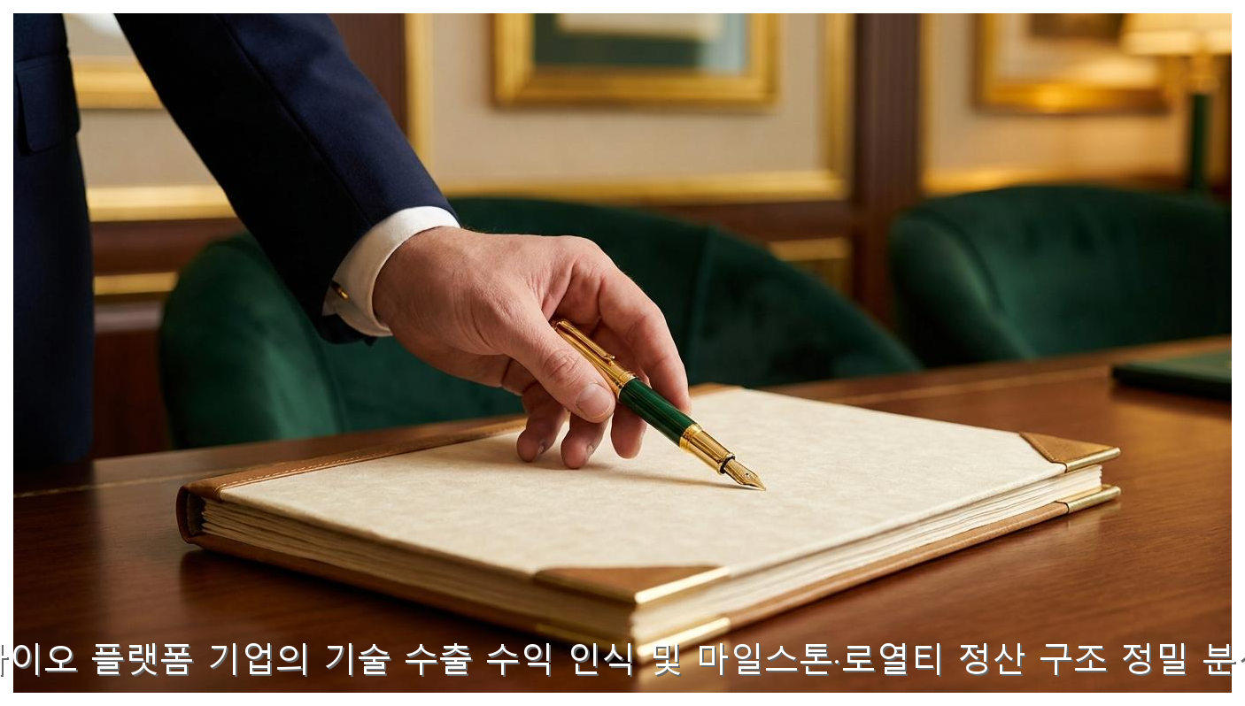 바이오 플랫폼 기술수출 수익 구조와 마일스톤 계산법 핵심 안내 및 분석 인포그래픽 (2)