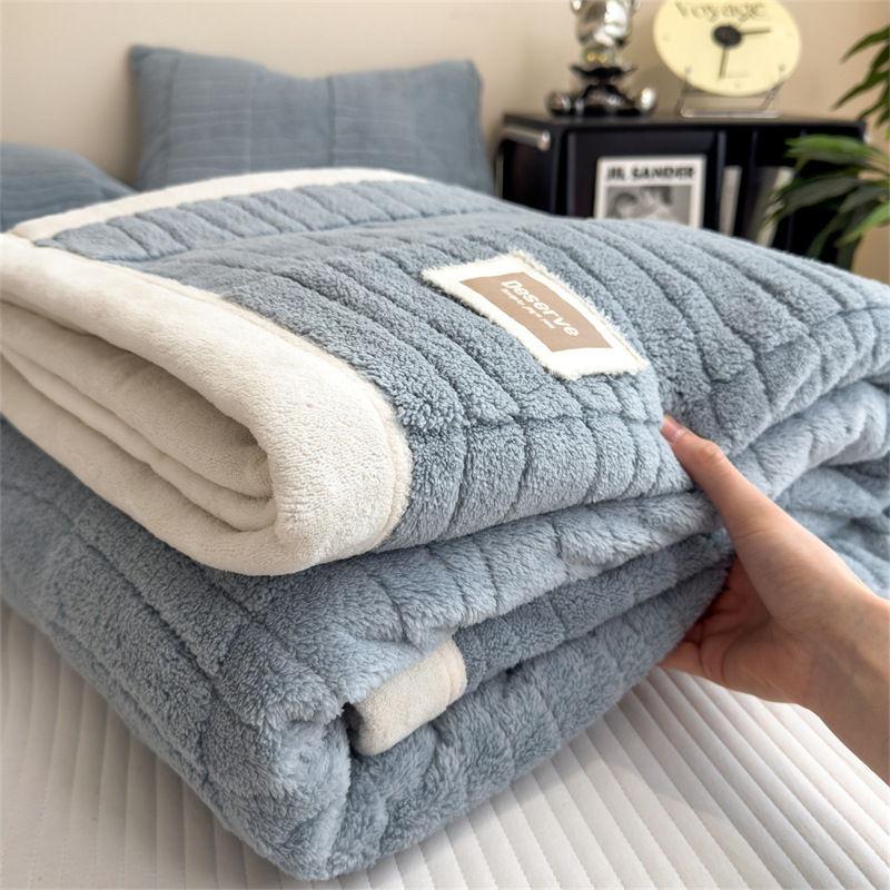 Jacquard-Wohndecke aus weichem Fleece, doppelseitig