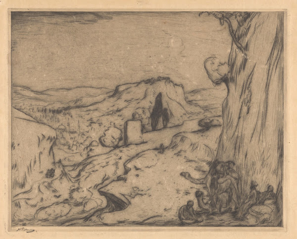 Gezicht op een oosterse stad in een dal 1877   1932