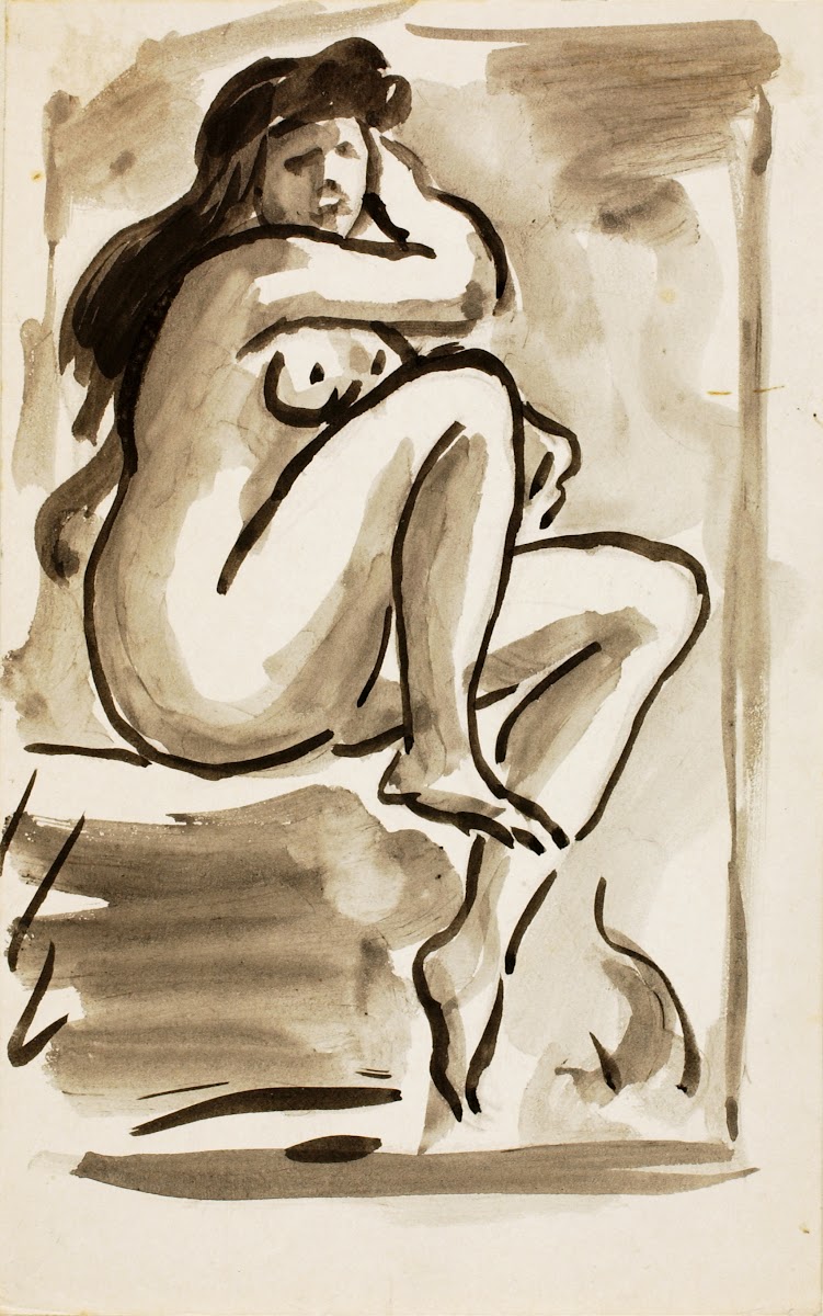 Seated Female Nude