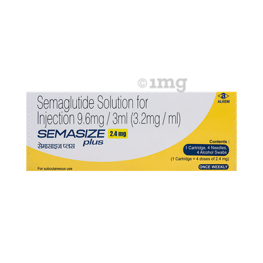 Semasize Plus 2.4mg Solution for Injection (1 Cartridge, 4 Needle, 4 Alcohol Swab) box of 1 injection