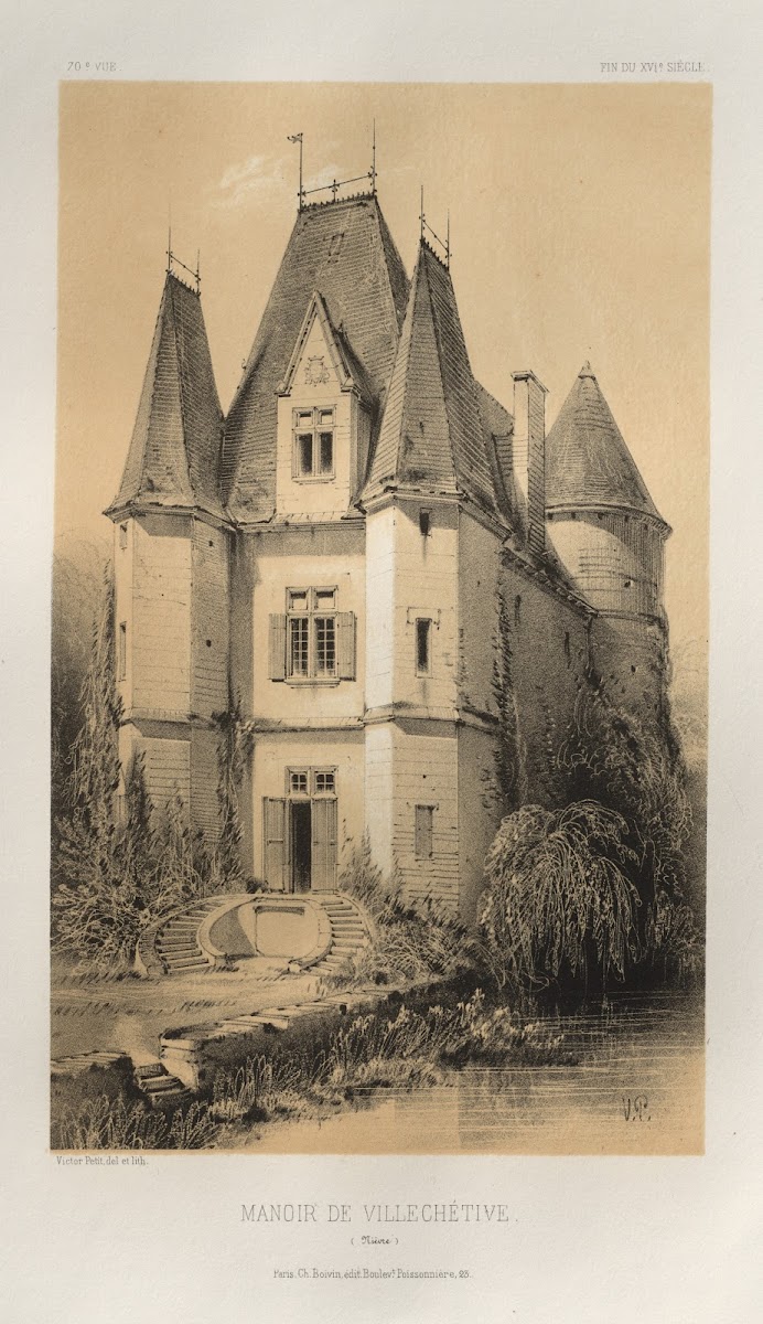 Manoir De Villechétive Nièvre 1860