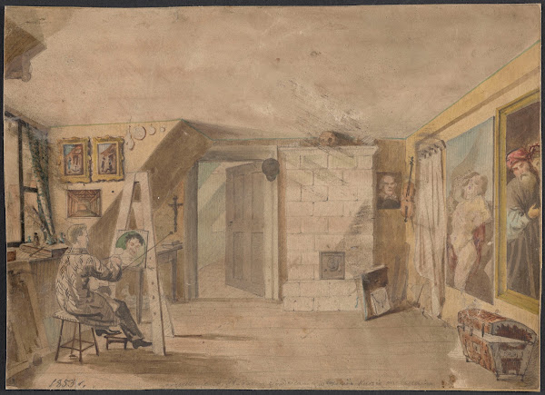 Artist in His Studio 1853